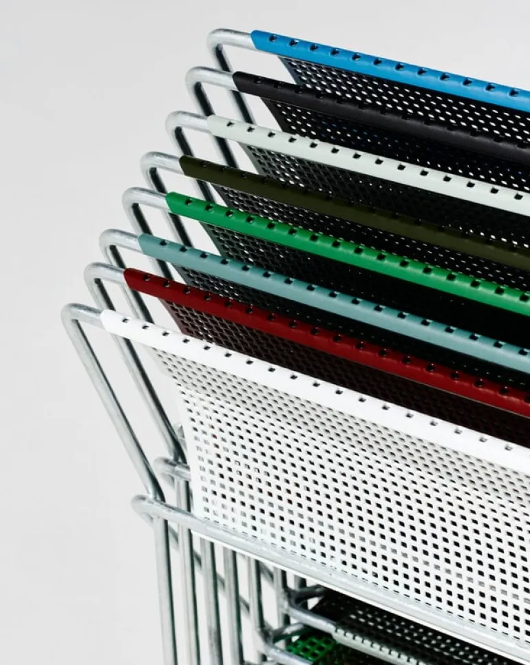 HAY X-Line chair, hot galvanized - leek green