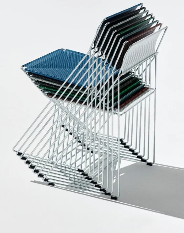 HAY X-Line chair, hot galvanized - leek green