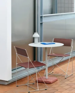 HAY X-Line chair, hot galvanized - iron red