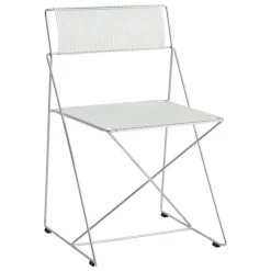 HAY X-Line chair, hot galvanized - chalk white
