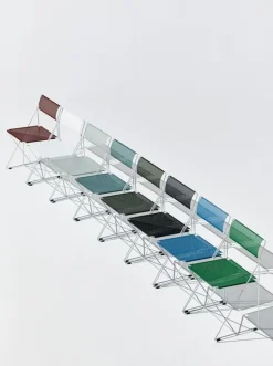 HAY X-Line chair, hot galvanized - chalk white