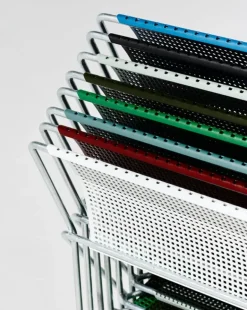 HAY X-Line chair, hot galvanized - moss