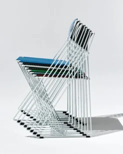 HAY X-Line chair, hot galvanized - moss