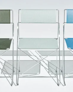 HAY X-Line chair, indoor, chromed - pale linden