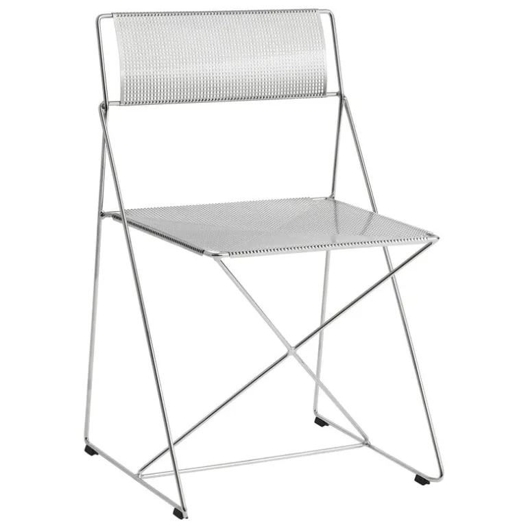HAY X-Line chair, indoor, chromed - chromed
