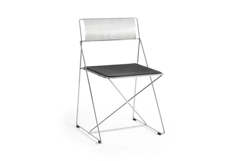 HAY X-Line chair, indoor, chromed - chromed