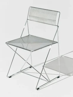HAY X-Line chair, indoor, chromed - chromed