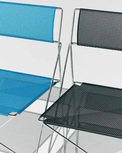 HAY X-Line chair, indoor, chrome - black