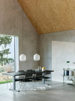 HAY X-Line chair, indoor, chrome - black