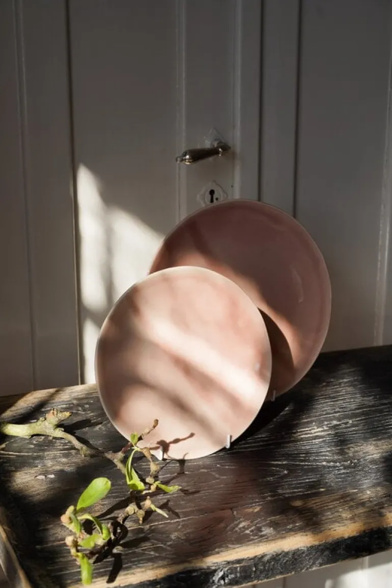 Heirol Smooth plate, 28 cm, rose