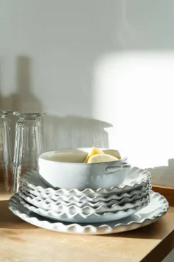 Heirol Svelte bowl with handles, 15 cm, stone