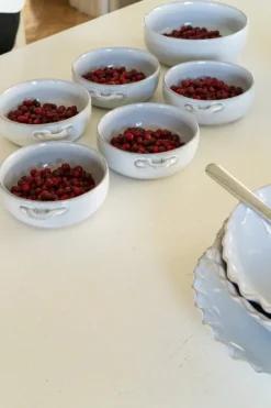 Heirol Svelte bowl with handles, 15 cm, stone