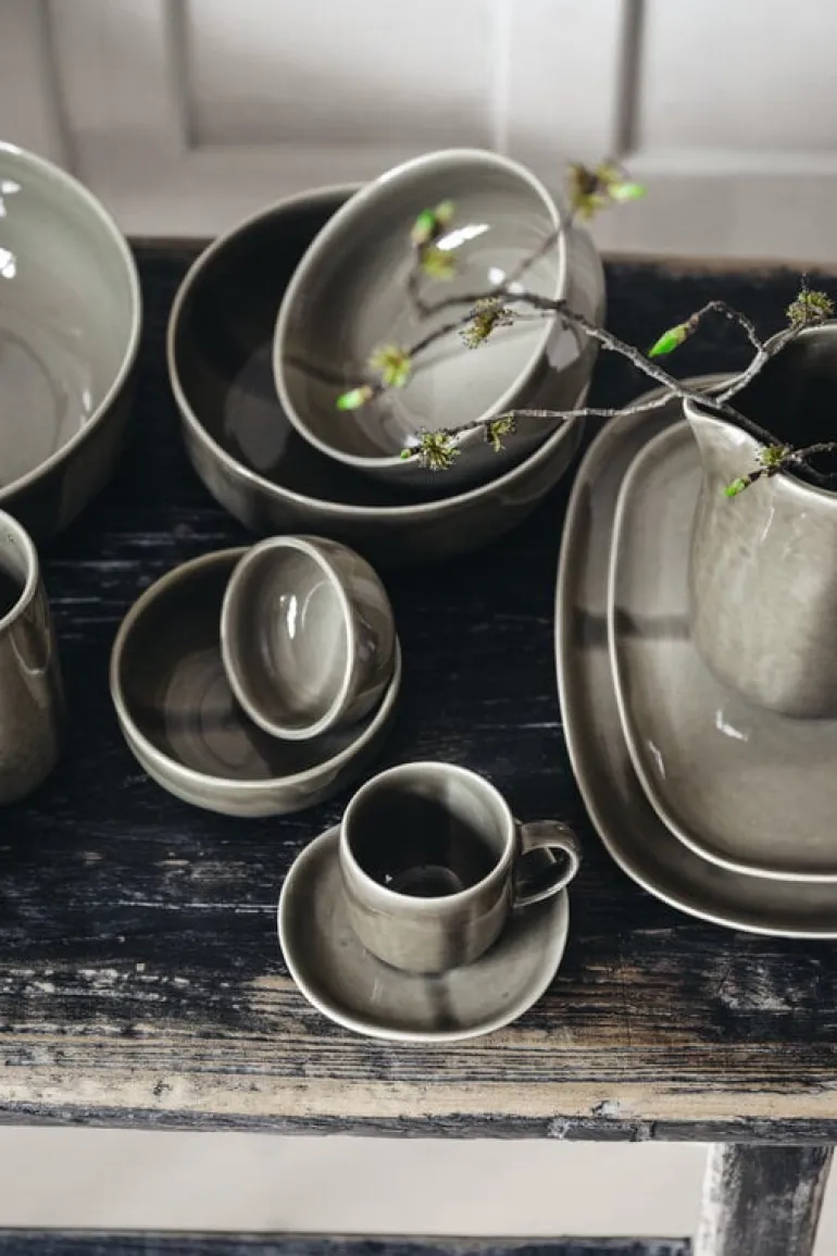 Heirol Svelte coffee cup and plate, 1,2 dl, olive