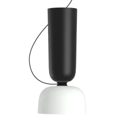 Hem Alphabeta Uno pendant, black - white