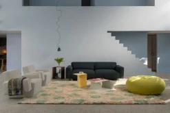 Hem Boa pouf, sulfur yellow