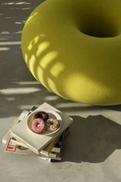 Hem Boa pouf, sulfur yellow