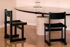 Hem Bullnose chair, black