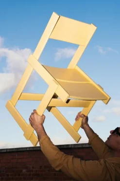 Hem Bullnose chair, yellow