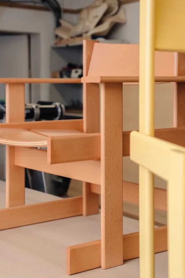 Hem Bullnose chair, yellow