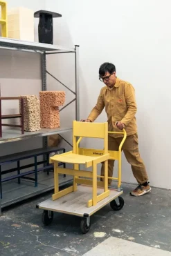 Hem Bullnose chair, yellow