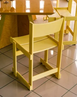 Hem Bullnose chair, yellow