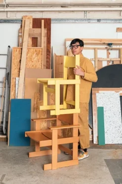 Hem Bullnose chair, yellow