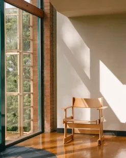 Hem Bullnose lounge chair, natural beech