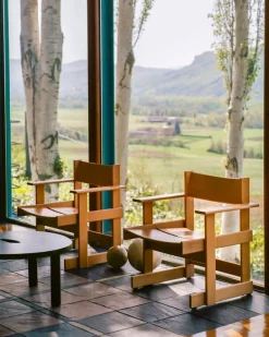 Hem Bullnose lounge chair, natural beech