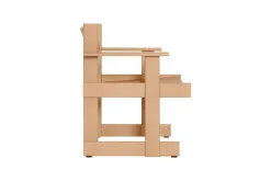 Hem Bullnose lounge chair, natural beech