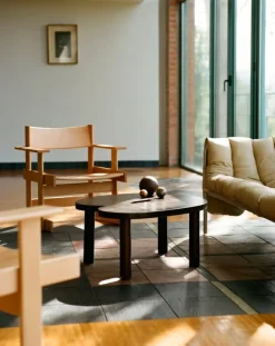 Hem Bullnose lounge chair, natural beech