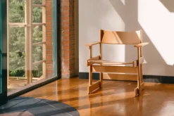 Hem Bullnose lounge chair, yellow