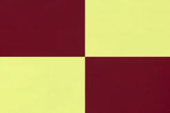 Hem Check placemat, 2 pcs, butter - burgundy