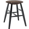 Hem Drifted stool, dark cork - black