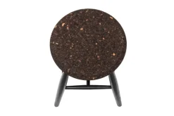 Hem Drifted stool, dark cork - black
