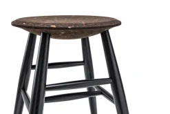 Hem Drifted stool, dark cork - black