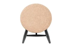 Hem Drifted stool,  light cork - black