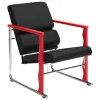 Hem Experiment lounge chair 503, red - black leather