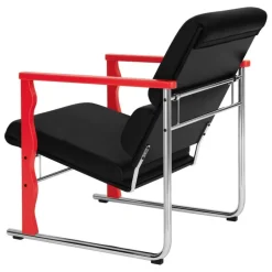 Hem Experiment lounge chair 503, red - black leather