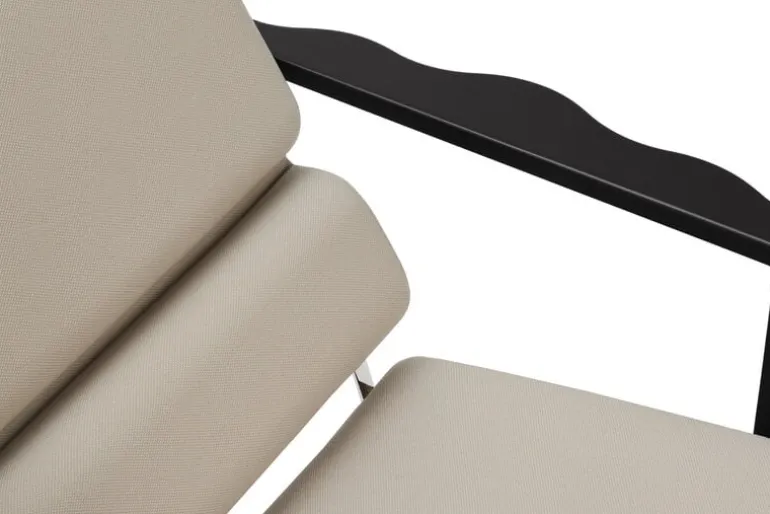 Hem Experiment lounge chair 502, black - light beige