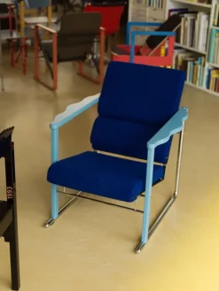 Hem Experiment lounge chair 502, blue - ultramarine
