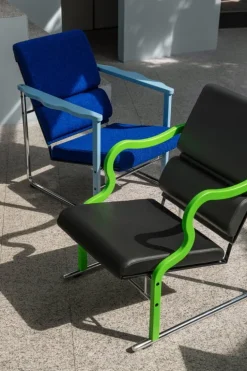 Hem Experiment lounge chair 502, blue - ultramarine