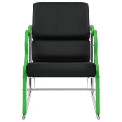 Hem Experiment lounge chair 501, green - black leather