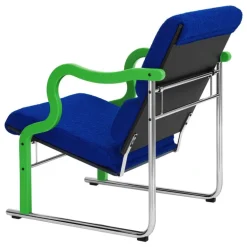 Hem Experiment lounge chair 501, green - ultramarine