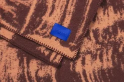 Hem Glitch throw, 180 x 130 cm, coral - rust red