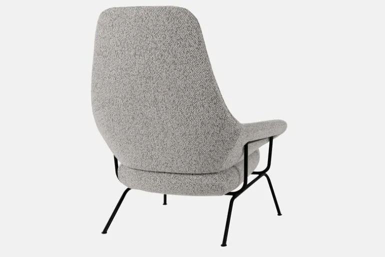 Hem Hai lounge chair, pebble boucle
