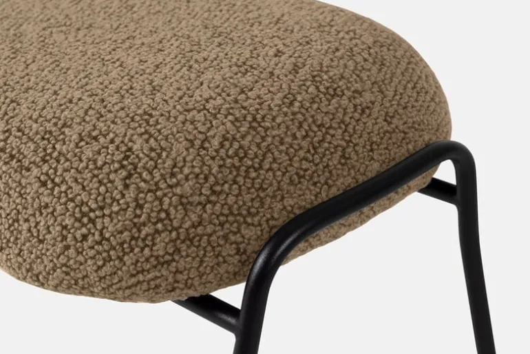 Hem Hai ottoman, sawdust boucle