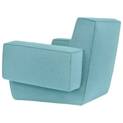 Hem Hunk lounge chair with armrests, Tiree Icicle