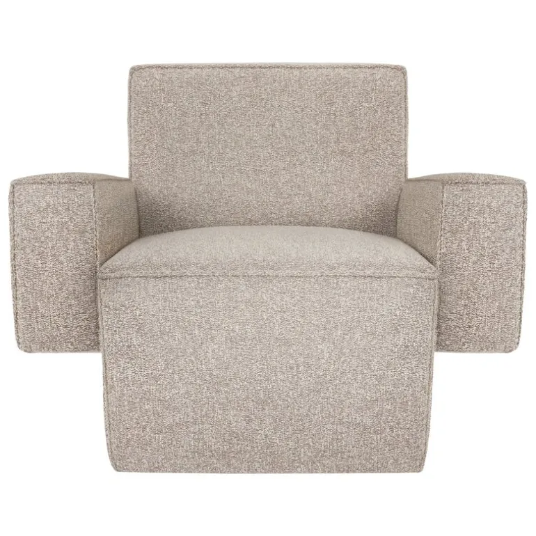 Hem Hunk lounge chair with armrests, Tiree Swan