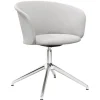 Hem Kendo swivel chair, porcelain - polished aluminium