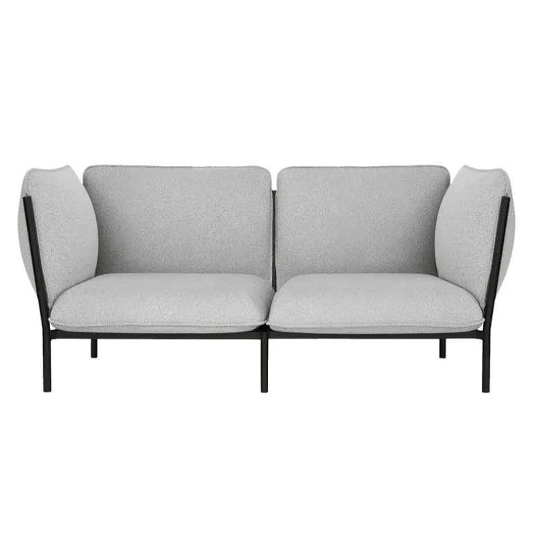 Hem Kumo 2-seater sofa with armrests, Porcelain
